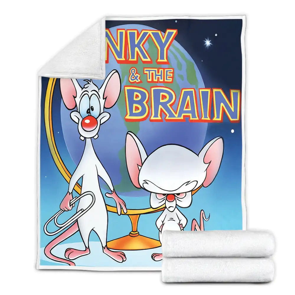 Pinky And The Brain Poster Fleece Blanket Gift For Christmas Thanksgiving Halloween