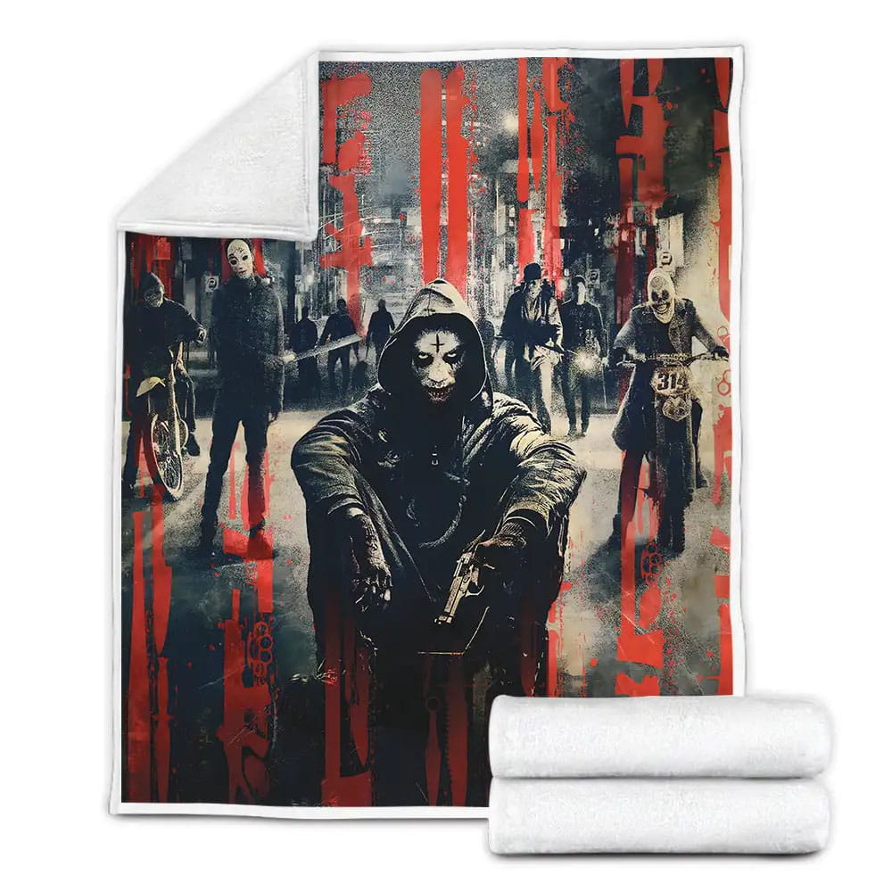 The Purge Series Anarchy Fleece Blanket Gift For Christmas Thanksgiving Halloween