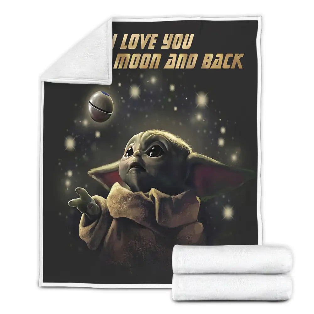Star Wars Baby Yoda Fleece Blanket Gift For Birthday Halloween Christmas Thanksgiving