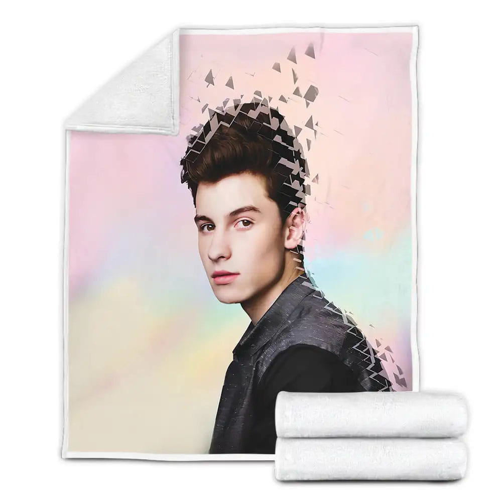 Fading Shawn Mendes Fleece Blanket Gift For Birthday Halloween Christmas Thanksgiving