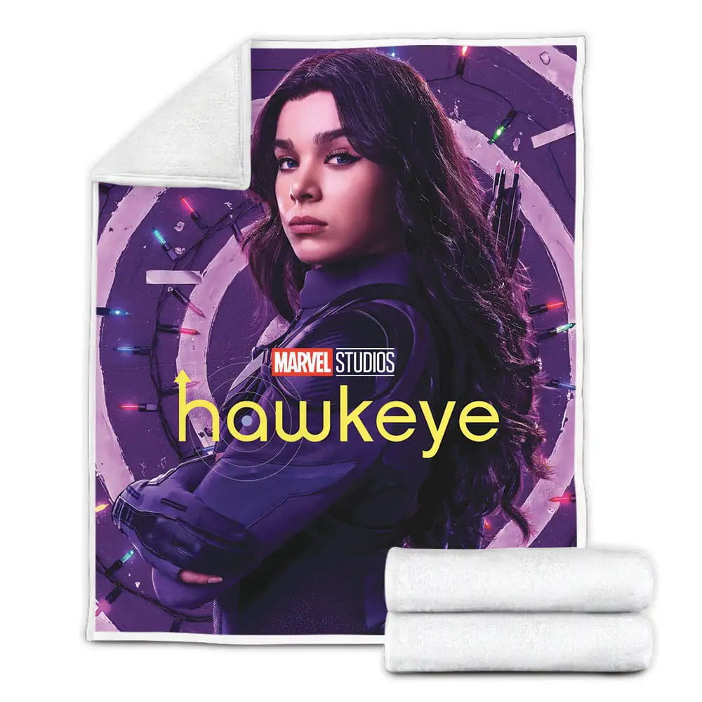 Kate Bishop In Hawkeye Series Solo Poster Fleece Blanket Gift For Wife Husband Besties