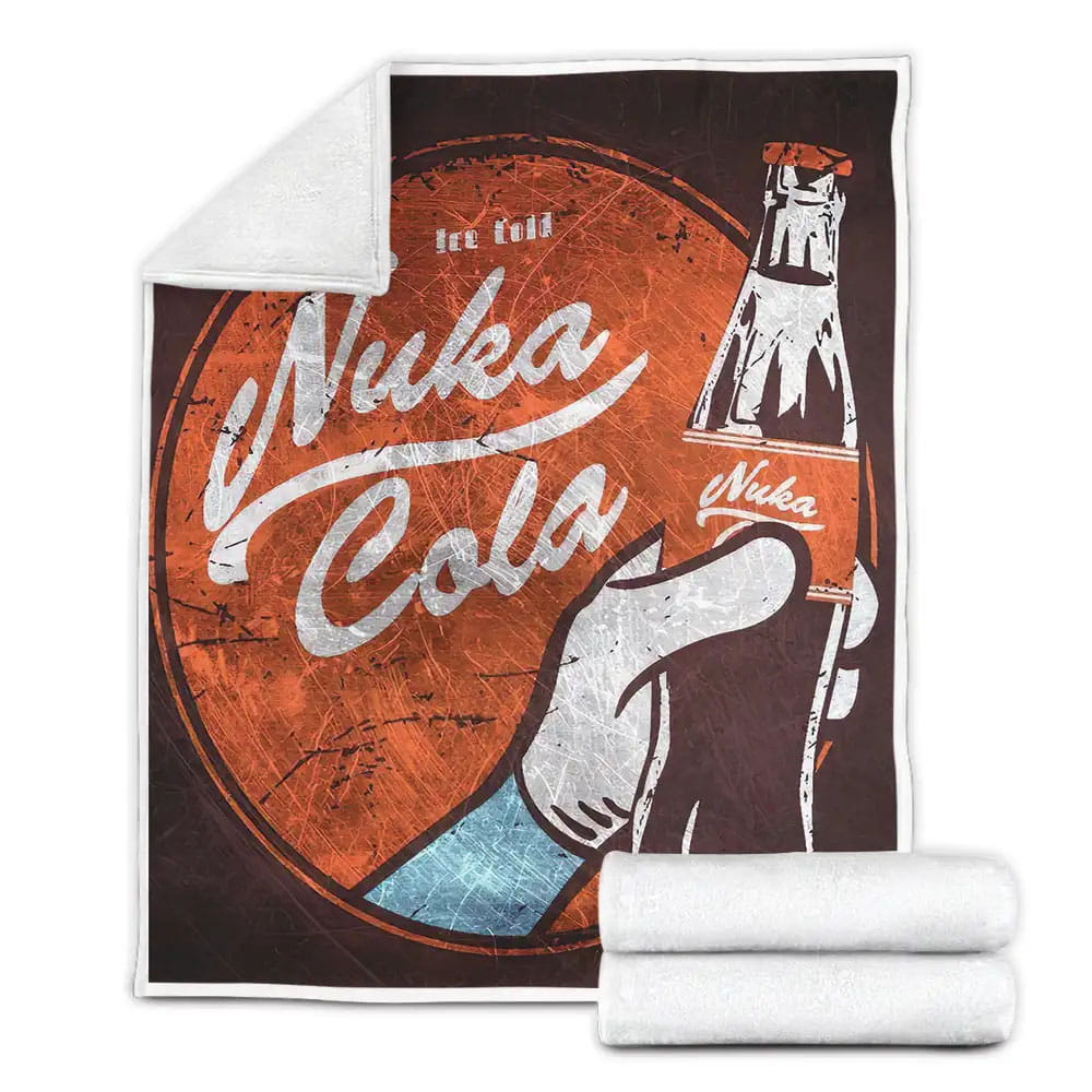 Fallout Ice Cold Nuka Cold Fleece Blanket Gift For Christmas Thanksgiving Halloween