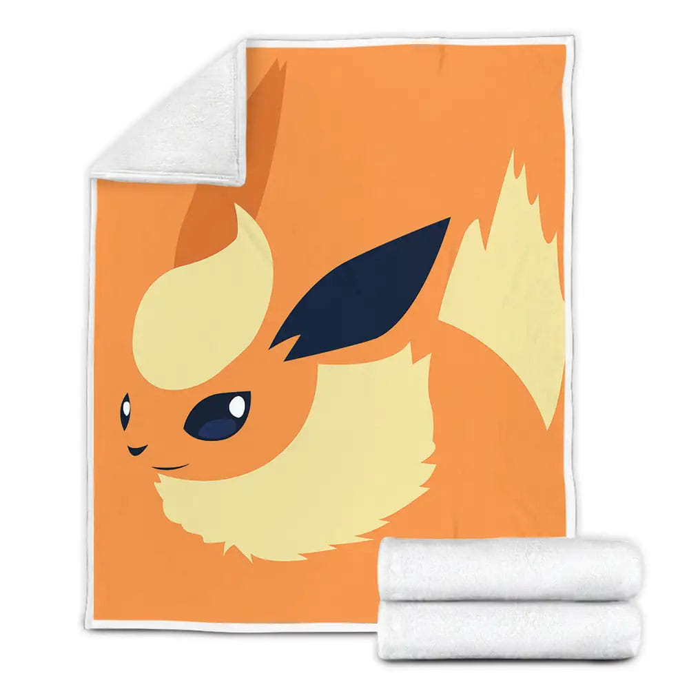 Pokemons Eevee Illustration Fleece Blanket Gift For Christmas Thanksgiving Halloween