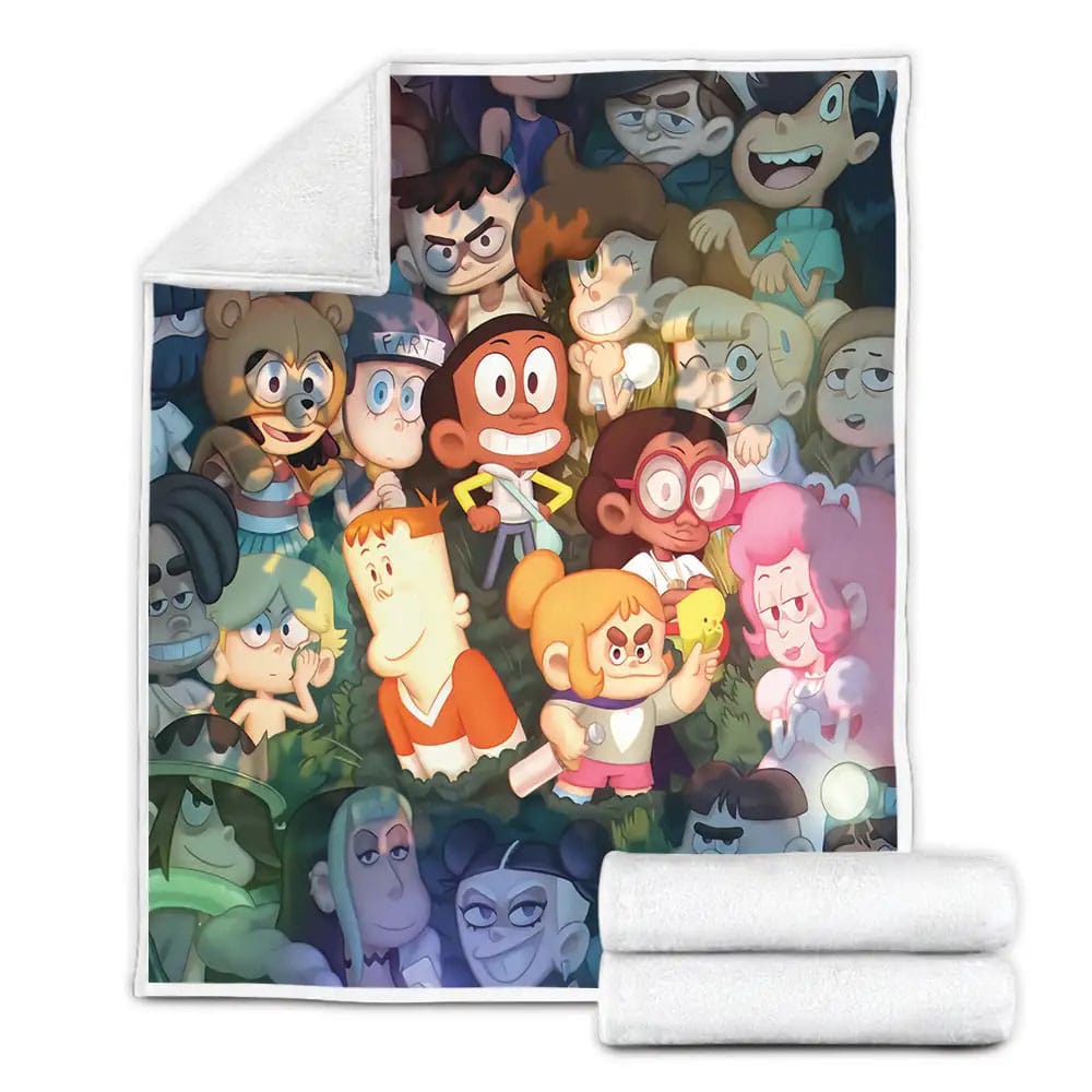 Craig Of The Creek All Characters Artwork Fleece Blanket Gift For Wife Husband Besties