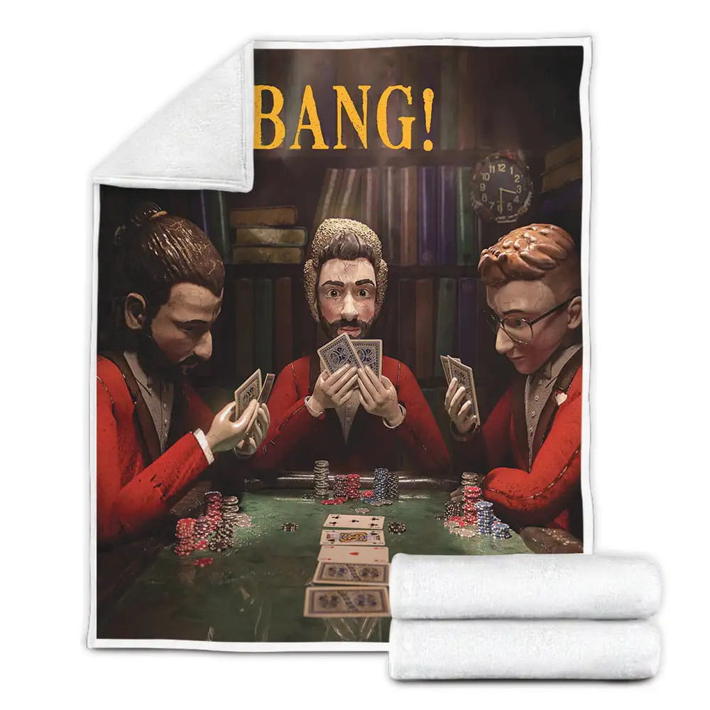 Ajr Band Bang! Album Cover Fleece Blanket Gift For Christmas Thanksgiving Halloween