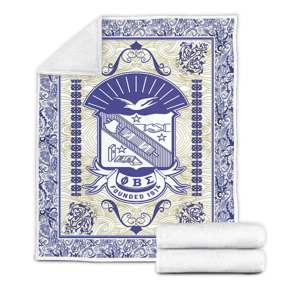 Phi Beta Sigma Founded 1914 Fleece Blanket Gift For Christmas Thanksgiving Halloween