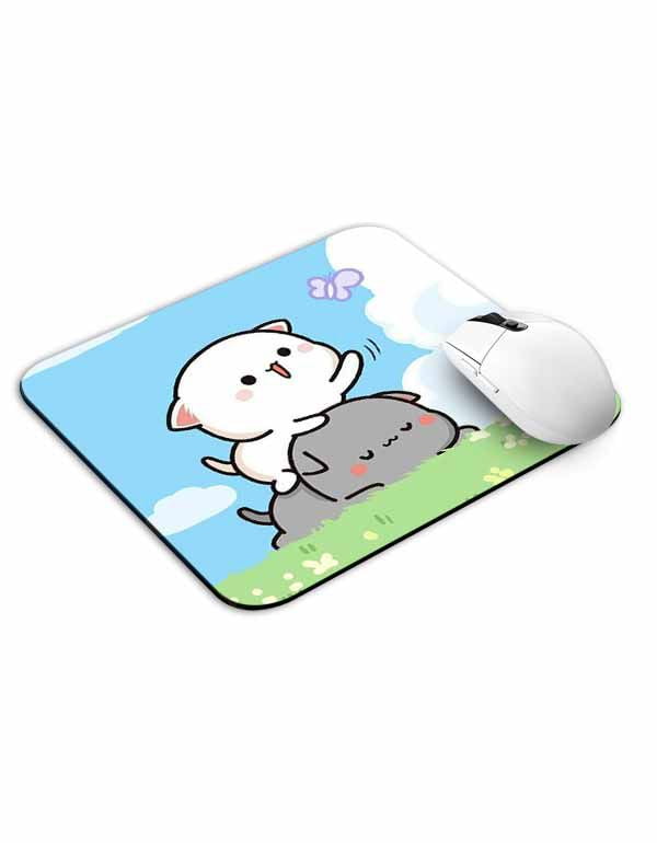 Allleftout Cute Kittens Butterfly Mouse Pad