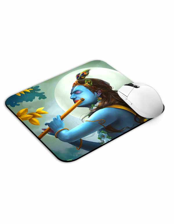 Allleftout Krishna Flute Mouse Pad