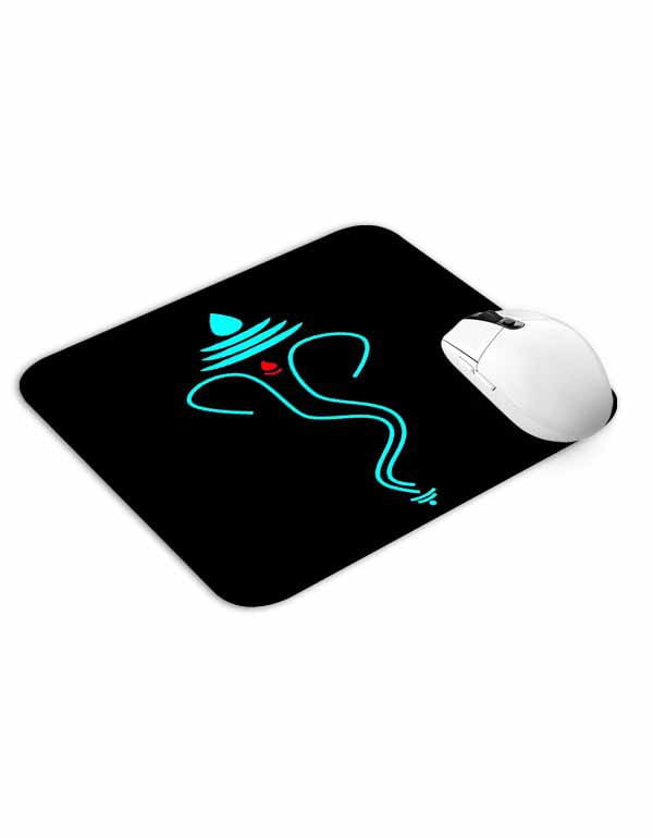 Allleftout Ganesha Line Art Mouse Pad