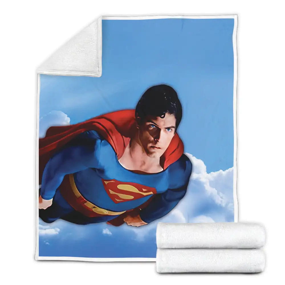 Superman Ii 1980 Wallpaper Movie Posters Fleece Blanket Gift For Wife Husband Besties
