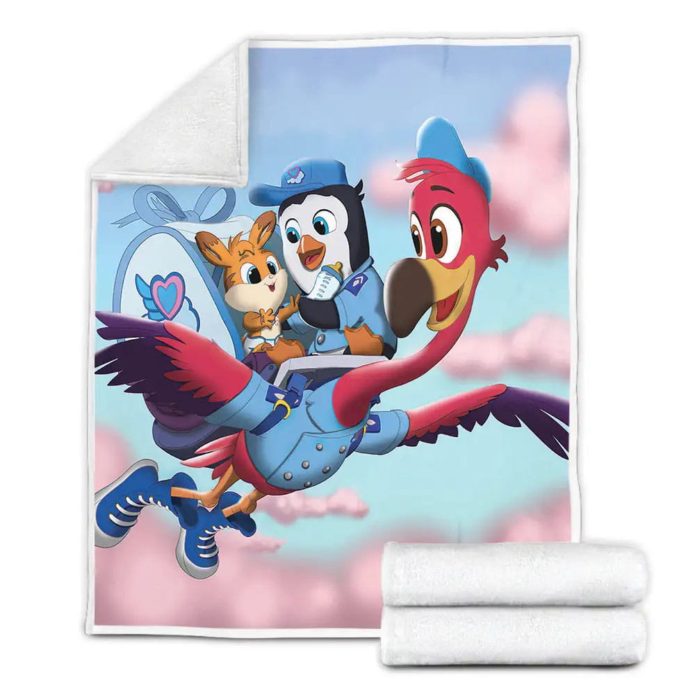 T.O.T.S. Pip And Freddy Transporting Bunny Fleece Blanket Gift For Wife Husband Besties