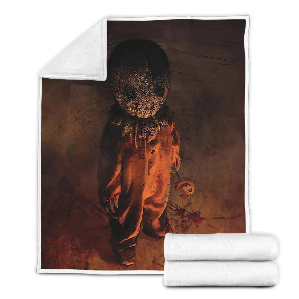 Trick r Treat Movie Poster Fleece Blanket Gift For Christmas Thanksgiving Halloween