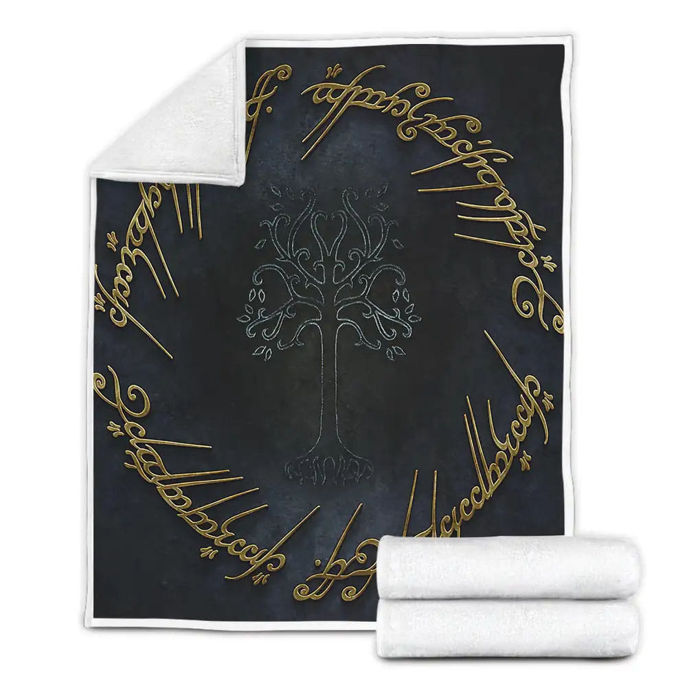 The Lord Of The Ring The One Ring Pattern Fleece Blanket Gift For Wife Husband Besties