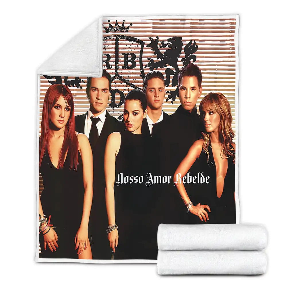 Rbd Band Nosso Amor Rebelbe Fleece Blanket Gift For Christmas Thanksgiving Halloween