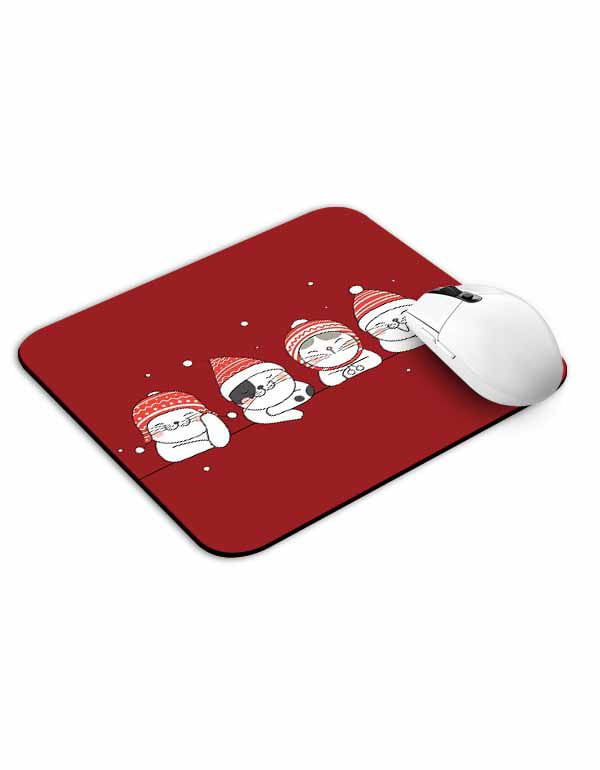 Allleftout Santa Cats Mouse Pad