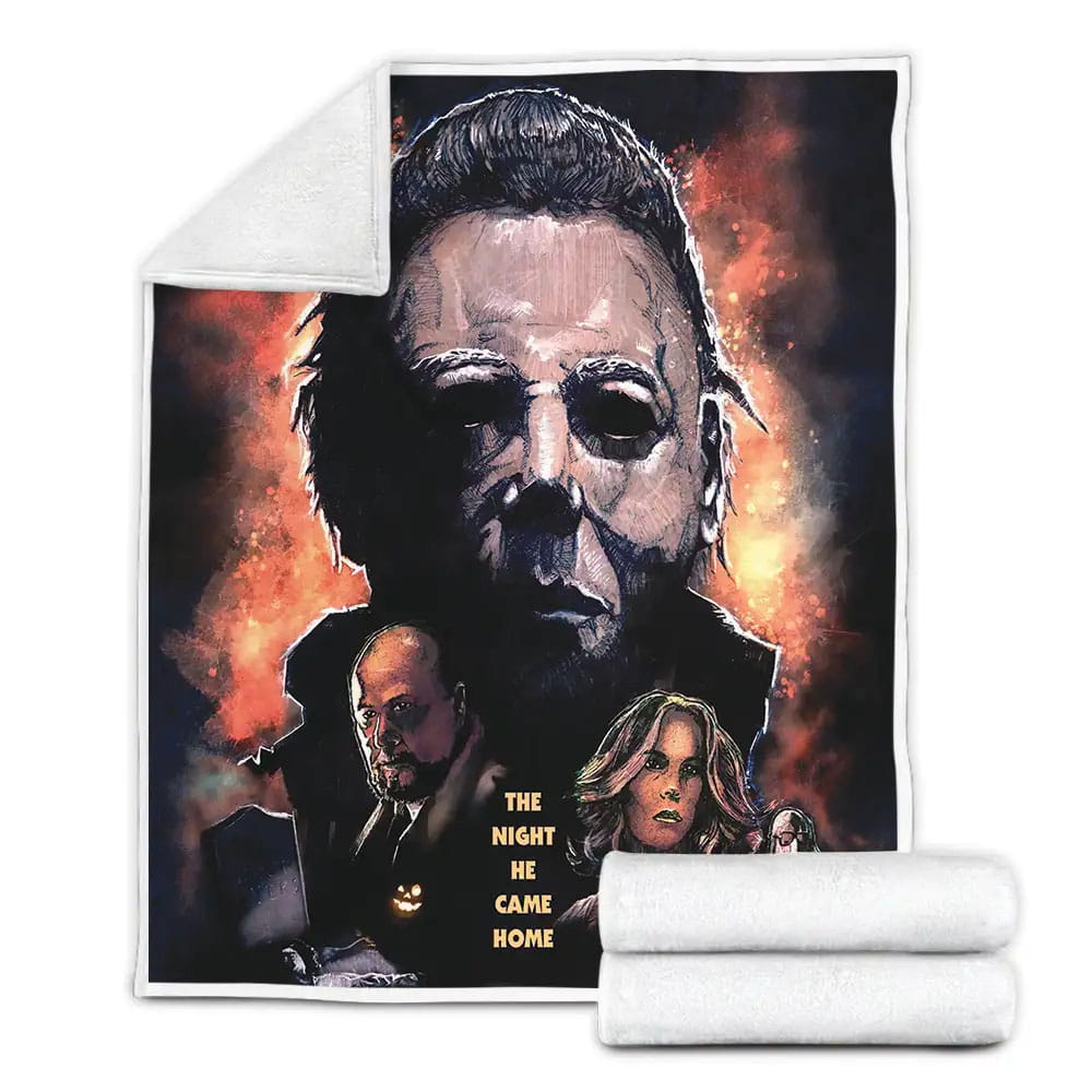 Halloween Movie Poster Viii Fleece Blanket Gift For Christmas Thanksgiving Halloween