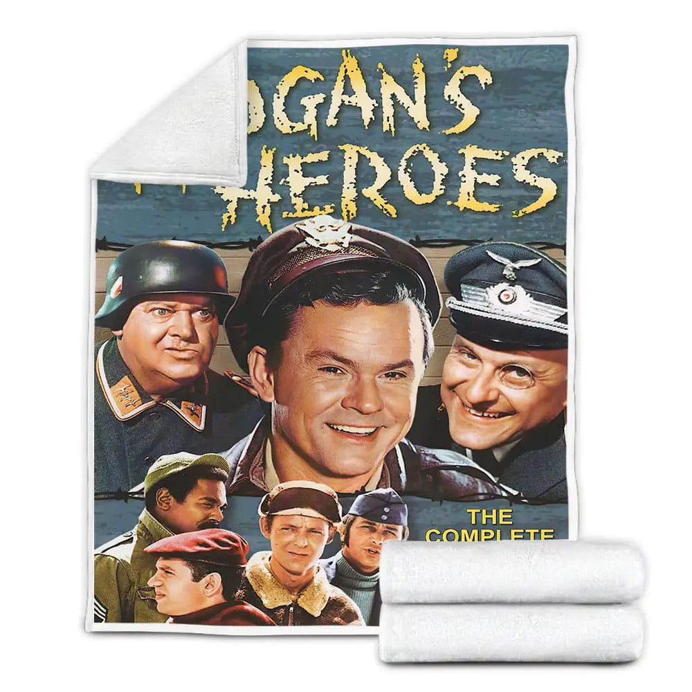 Hogans Heroes Movie Poster Fleece Blanket Gift For Christmas Thanksgiving Halloween