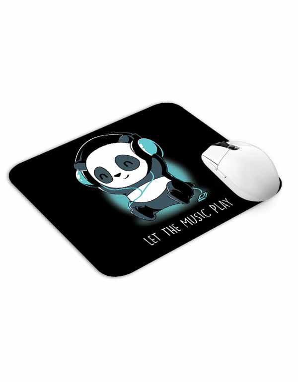 Allleftout Panda Headphones Mouse Pad