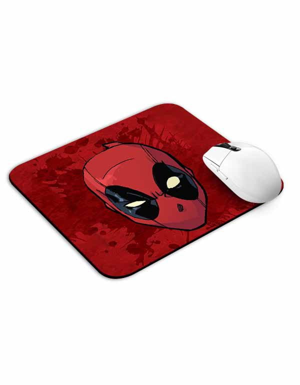Allleftout Deadpool Face Splatter Mouse Pad