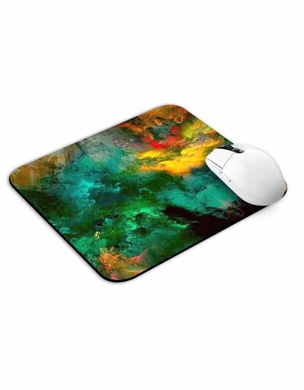 Allleftout Colorful Green Dye Art Mouse Pad
