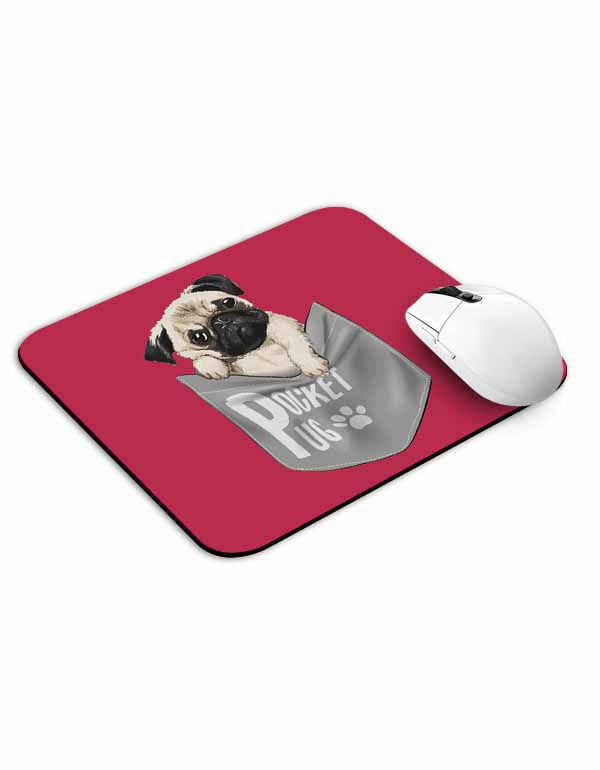 Allleftout Pocket Pug Mouse Pad