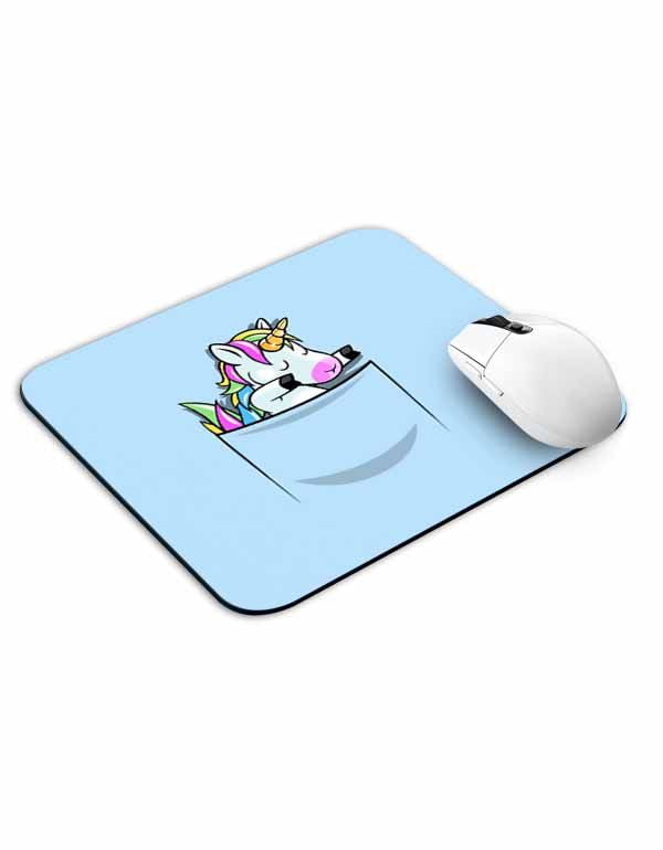 Allleftout Pocket Dabbing Unicorn Mouse Pad