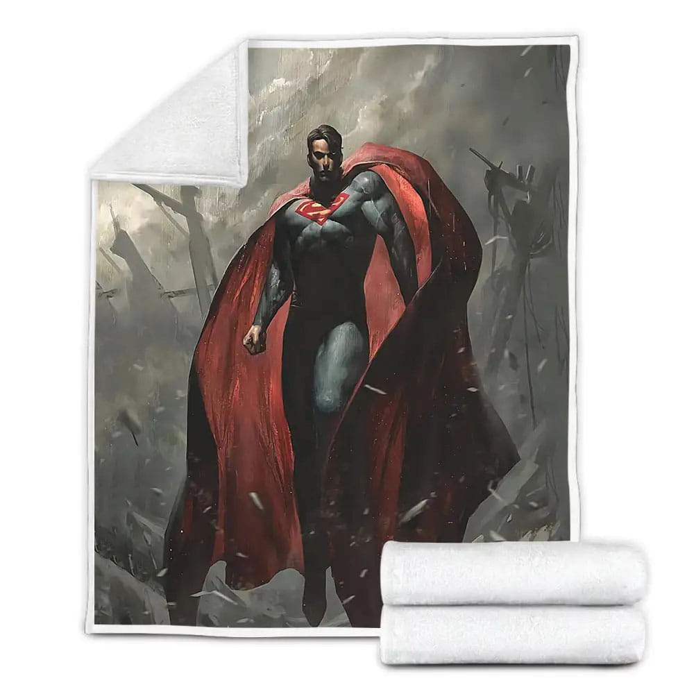Superman Dc Comics Character Fleece Blanket Gift For Christmas Thanksgiving Halloween