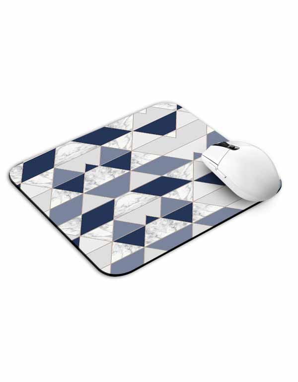 Allleftout Prussian Blue Pattern Mouse Pad
