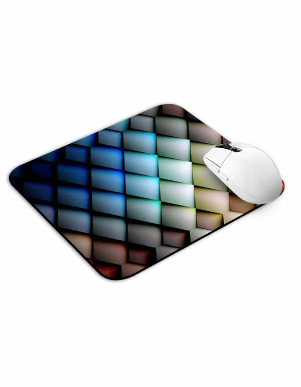 Allleftout Colorful Diagonal Roof Mouse Pad
