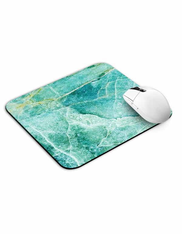 Allleftout Mint Green Color Marble Mouse Pad