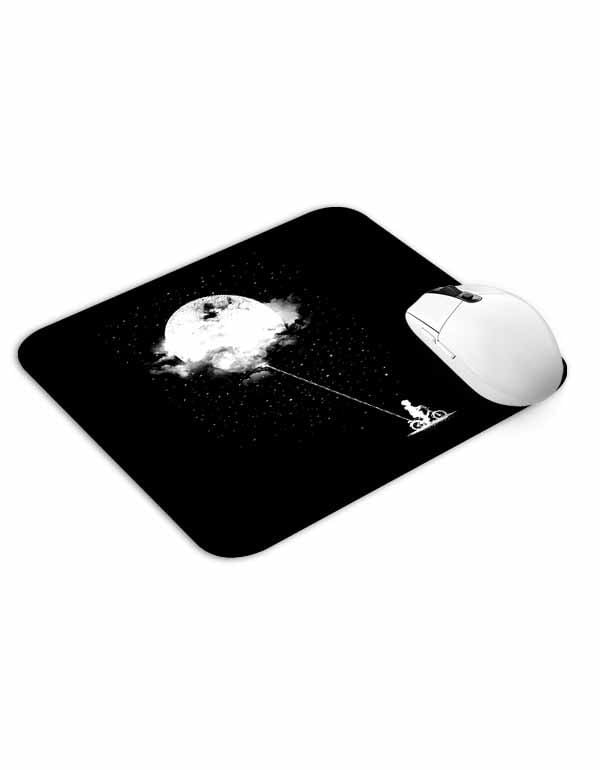 Allleftout Boy Taking Moon Home Mouse Pad