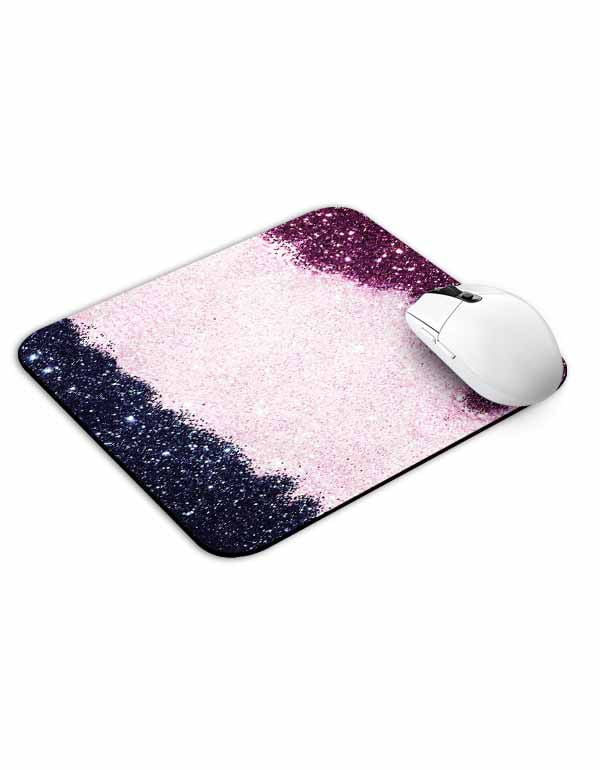 Allleftout Purple Pink Blue Glitter Like Mouse Pad