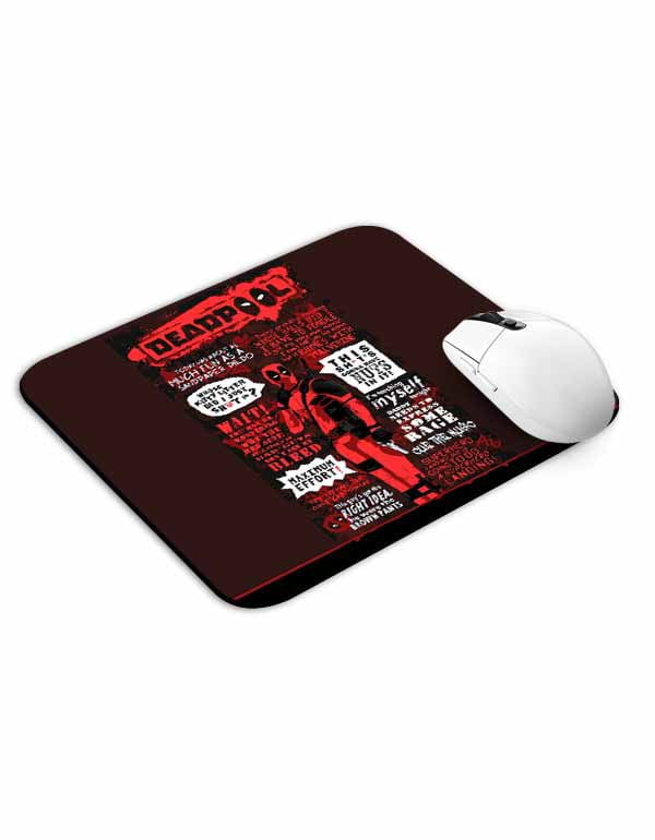 Allleftout Deadpool All Dialogues Mouse Pad
