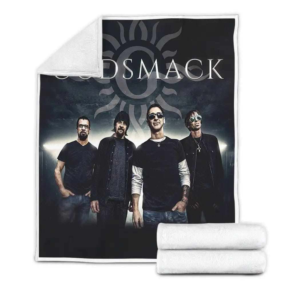 Godsmack Member Photo Fleece Blanket Gift For Birthday Halloween Christmas Thanksgiving