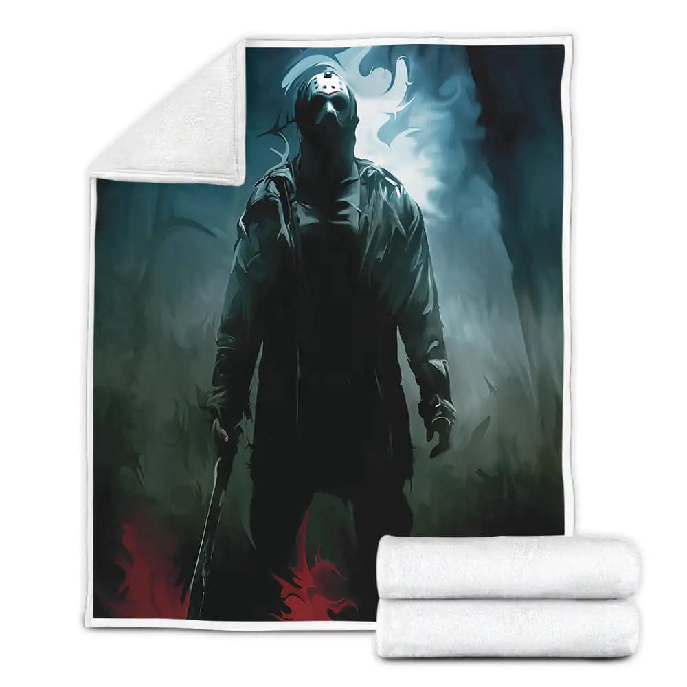 Friday The 13th 2009 Stand Fleece Blanket Gift For Christmas Thanksgiving Halloween