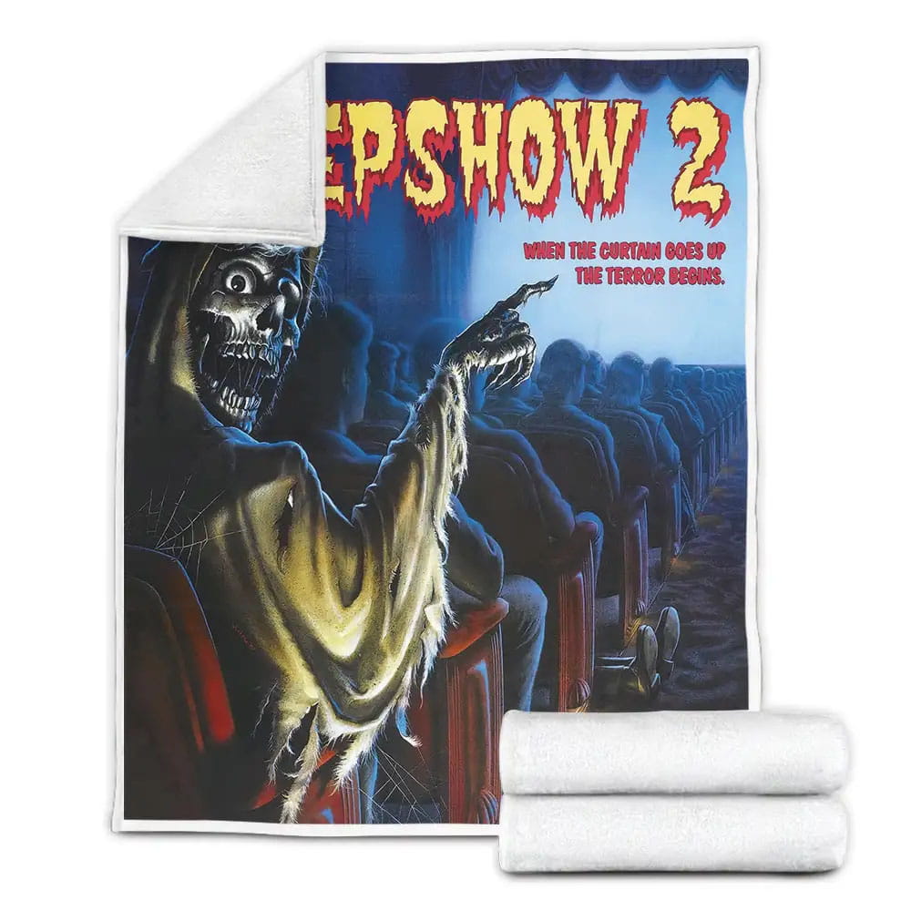 Creepshow 2 1987 Good To The Last Gasp Movie Poster Fleece Blanket Perfect 