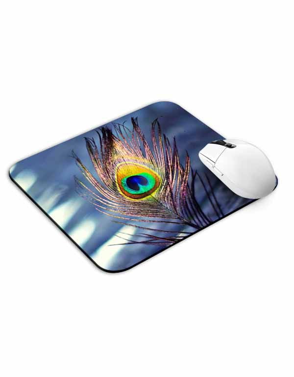Allleftout Peacock Feather Mouse Pad