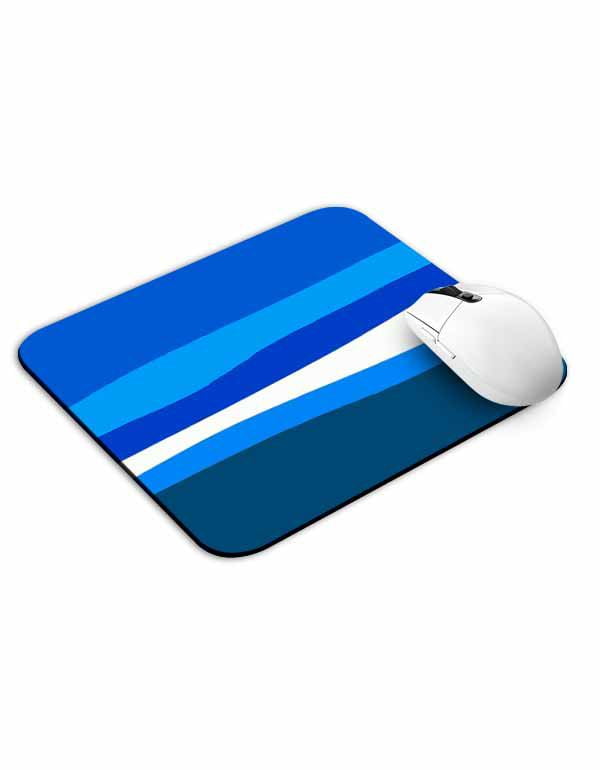 Allleftout Multicolor Blue Lines Mouse Pad