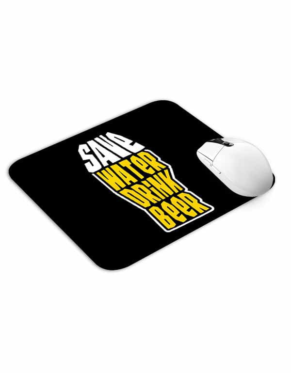 Allleftout Save Water Drink Beer Mouse Pad