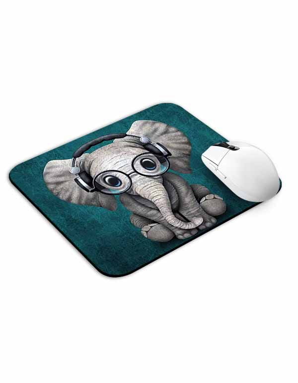 Allleftout Geek Elephant Mouse Pad