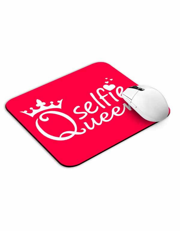 Allleftout Selfie Queen Pink Mouse Pad