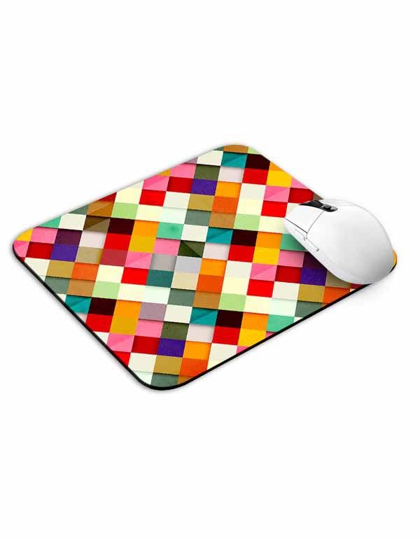 Allleftout Colorful Diamonds Shadow Pattern Mouse Pad
