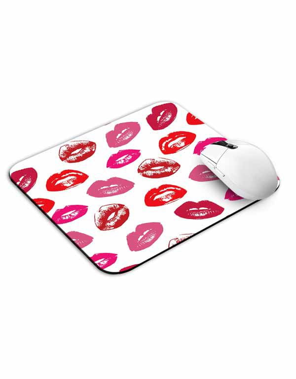 Allleftout Pink Lips Mouse Pad