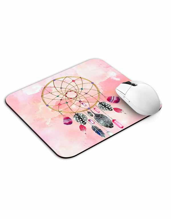 Allleftout Pink Dream Catcher Mouse Pad