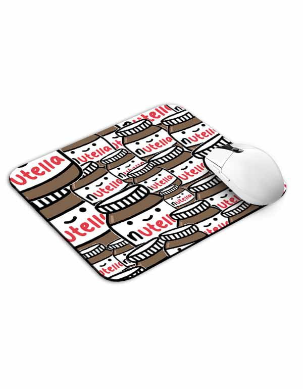 Allleftout Nutella Cute Faces Mouse Pad