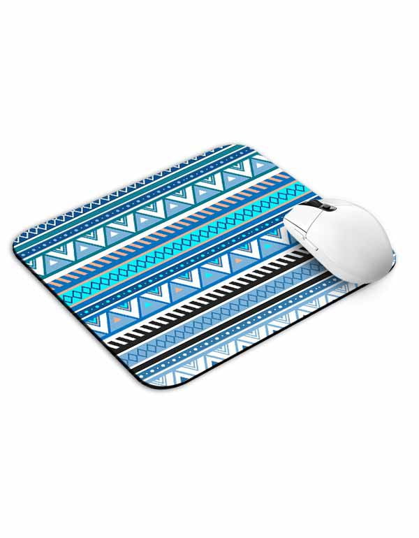 Allleftout Mandla Pattern Blue Mouse Pad