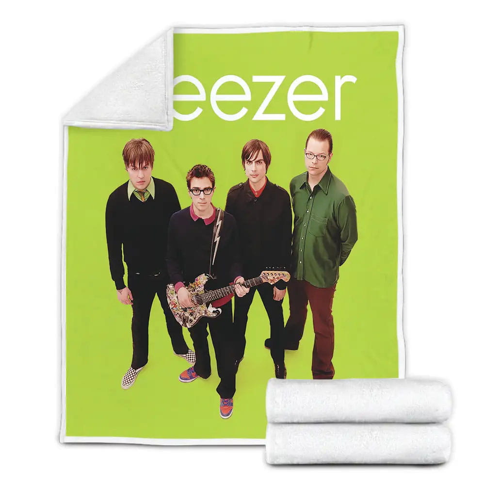 The Green Album Weezer Fleece Blanket Gift For Birthday Halloween Christmas Thanksgiving