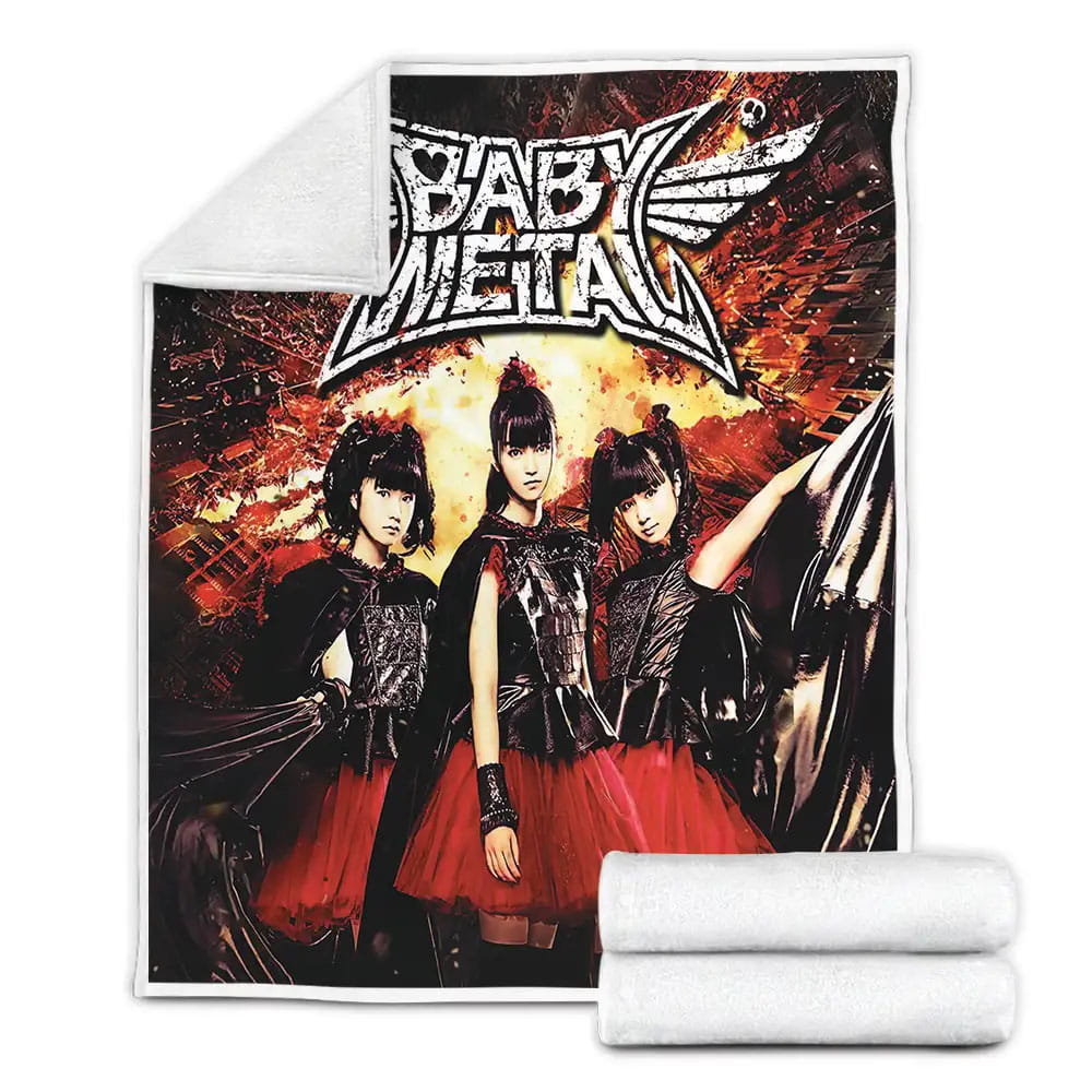 Babymetal Music Poster Album Fleece Blanket Gift For Christmas Thanksgiving Halloween