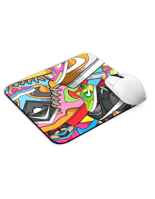 Allleftout Nike Shoe Art Mouse Pad