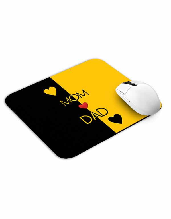Allleftout Love Mom Dad Heart Mouse Pad